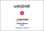wesbell, firepower, credit mutuel and trilogy capital logos