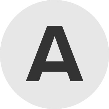 Icon of letter A