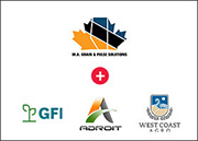 wa grain and pulse solutions, GFI, adroit, and west coast agro logos