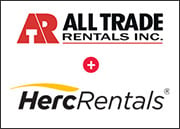 all trade rentals and herc rentals logos