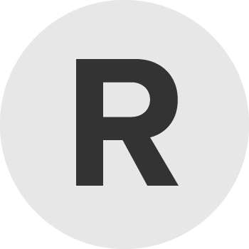 Icône de la lettre R