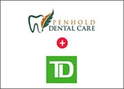 penhold dental care and TD logos
