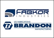 fabkor industries and les fabrications brandon manufacturing logos